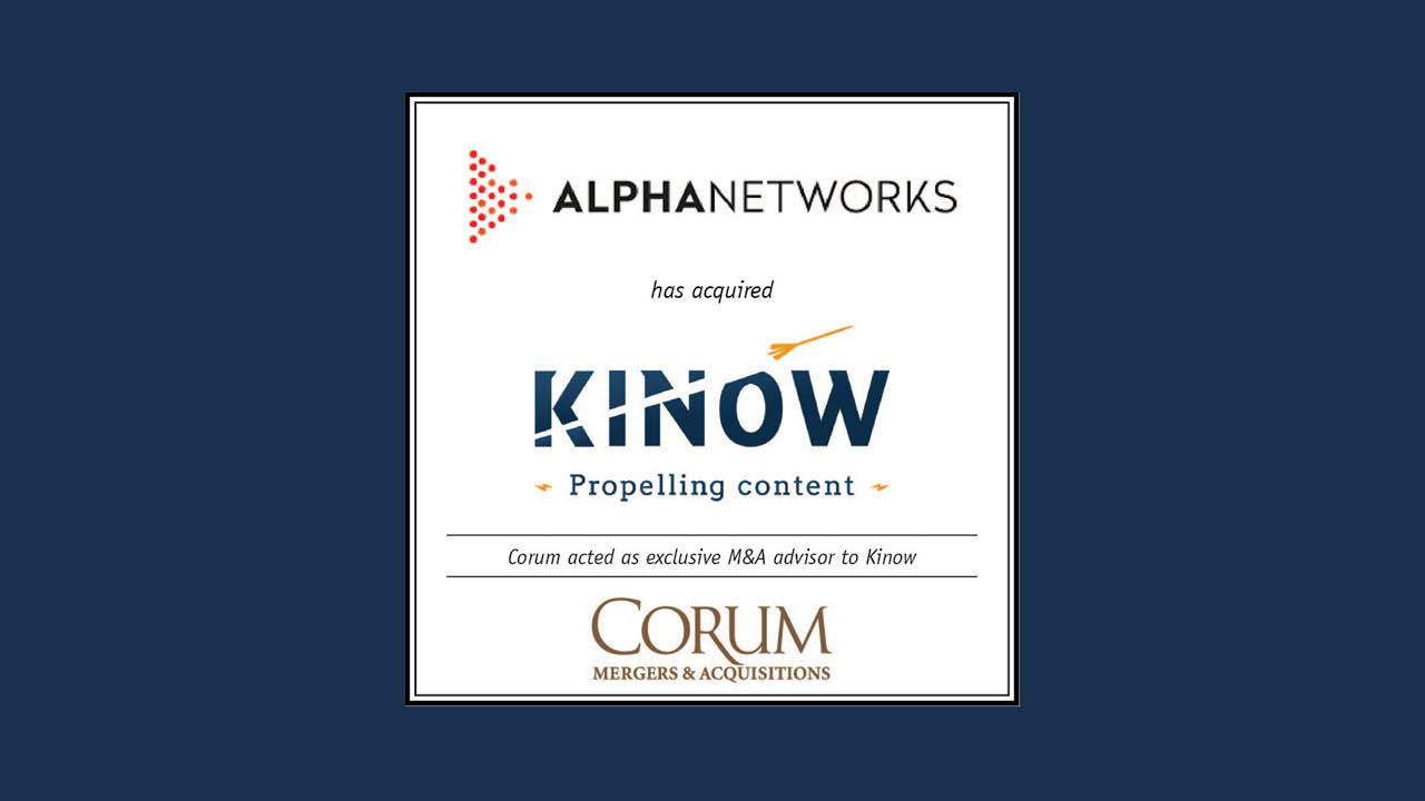 Alpha Networks Acquires Corum Client Kinow Corum Group